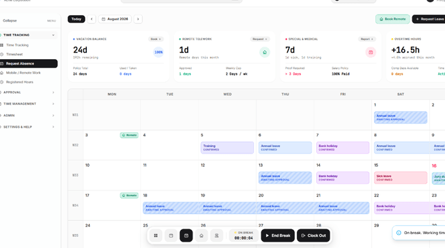 TimeTracking System
